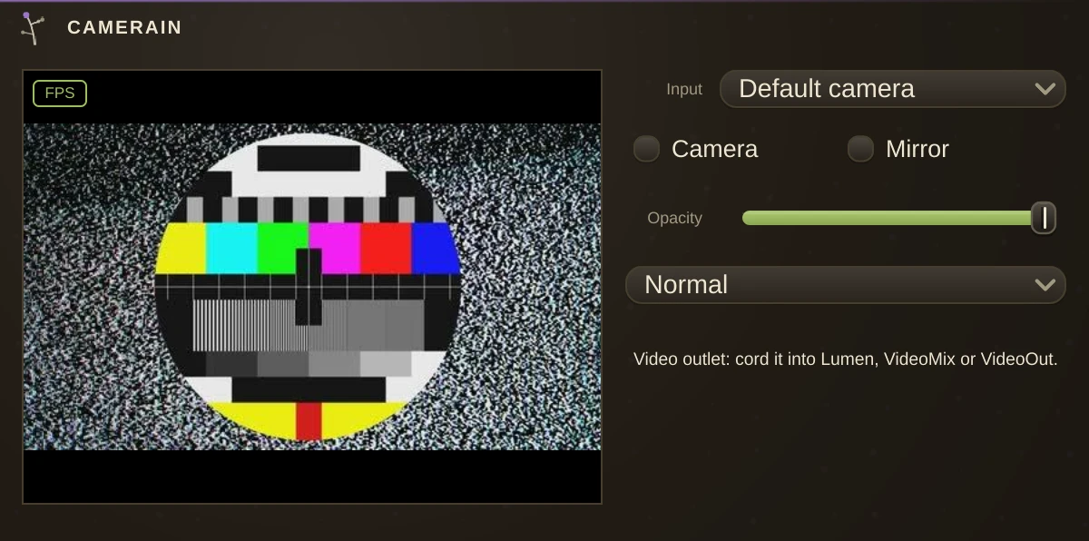 CameraIn editor