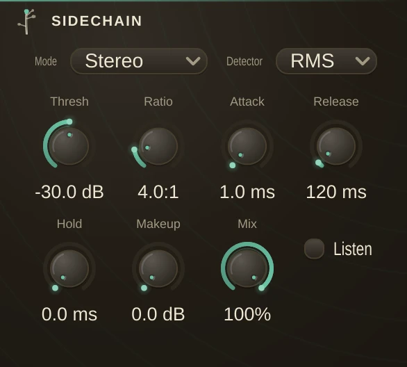 SideChain editor