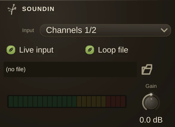SoundIn editor