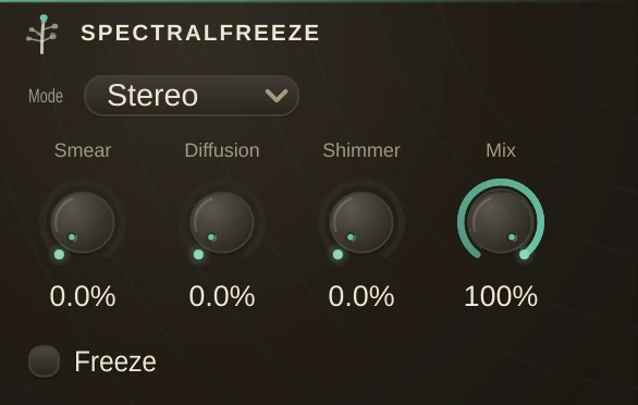 SpectralFreeze editor