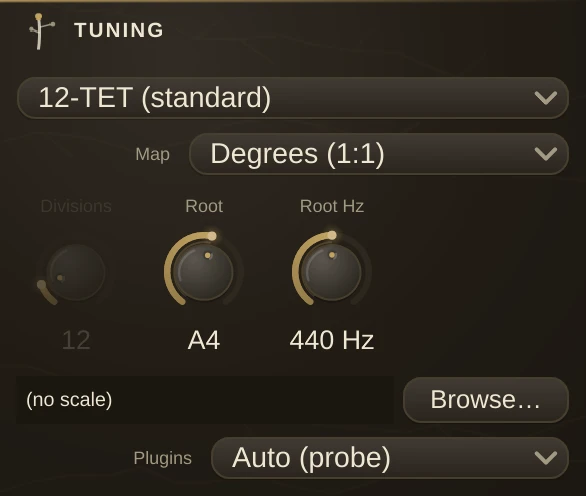 Tuning editor
